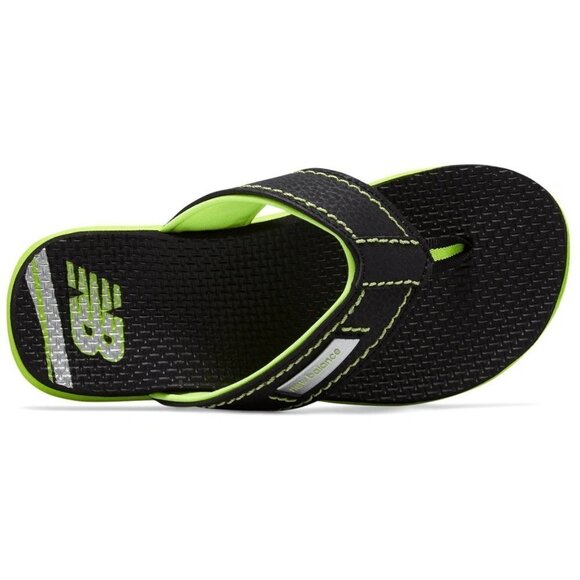 NEW BALANCE Kids Mojo Thong Black/Lime - Picture 4 of 9
